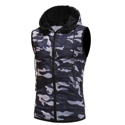 Camouflage Sleeveless Shirt