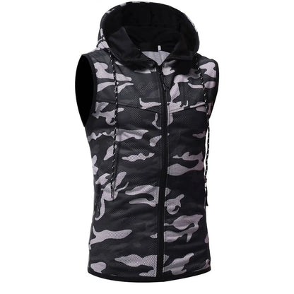 Camouflage Sleeveless Shirt
