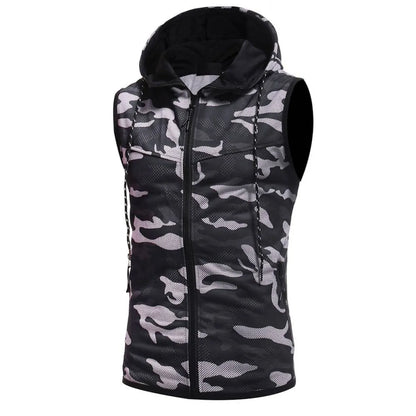 Camouflage Sleeveless Shirt