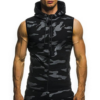 Camouflage Sleeveless Shirt