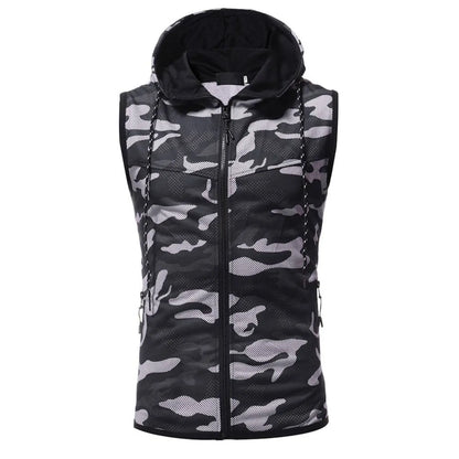 Camouflage Sleeveless Shirt