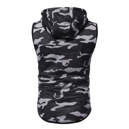 Camouflage Sleeveless Shirt