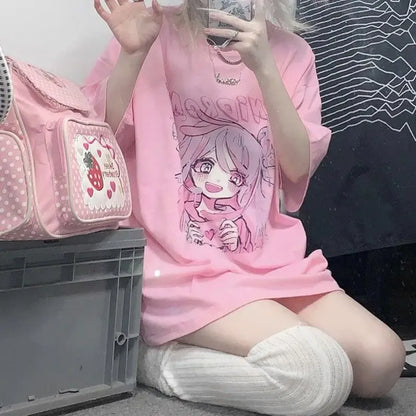 Candy Blush Anime Tee – Sweetheart Manga T-Shirt