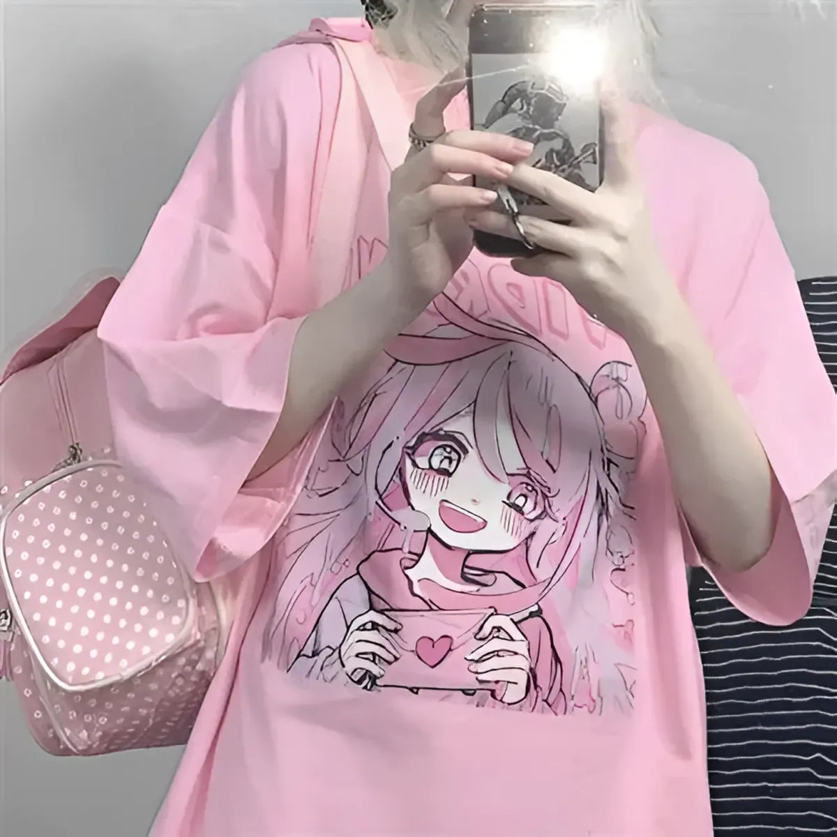 Candy Blush Anime Tee – Sweetheart Manga T-Shirt