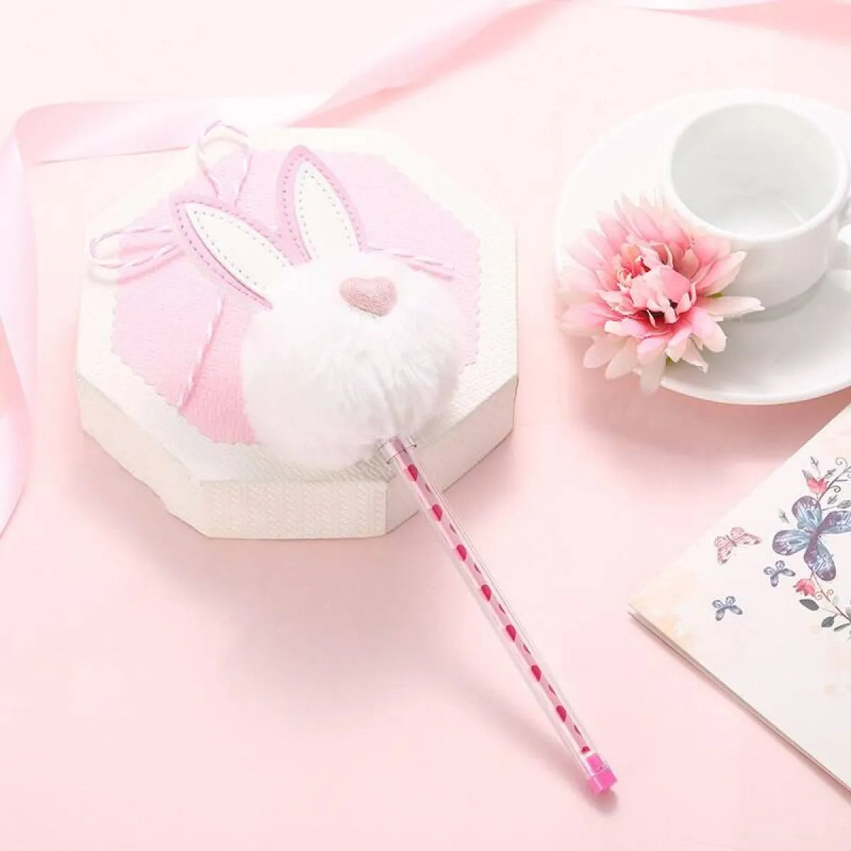 1X Candy Plush Rabbit Gel Pen