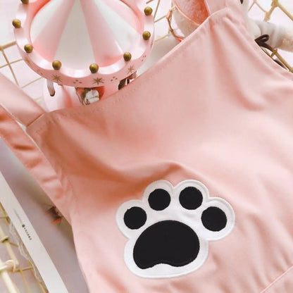 Cat Embroidered Harajuku Romper