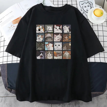 Cats Puzzle Printed T-shirt