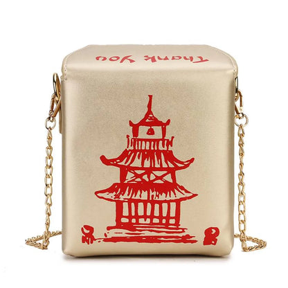 Chinese Takeout Box Chain Bag