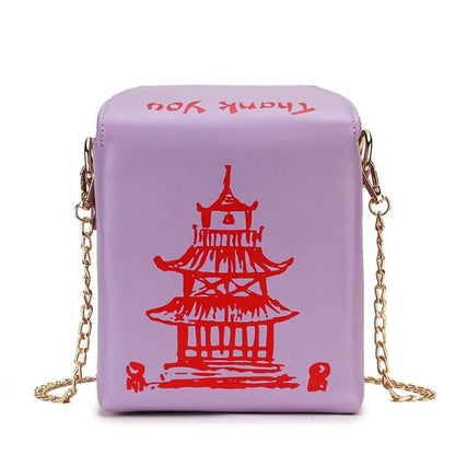 Chinese Takeout Box Chain Bag