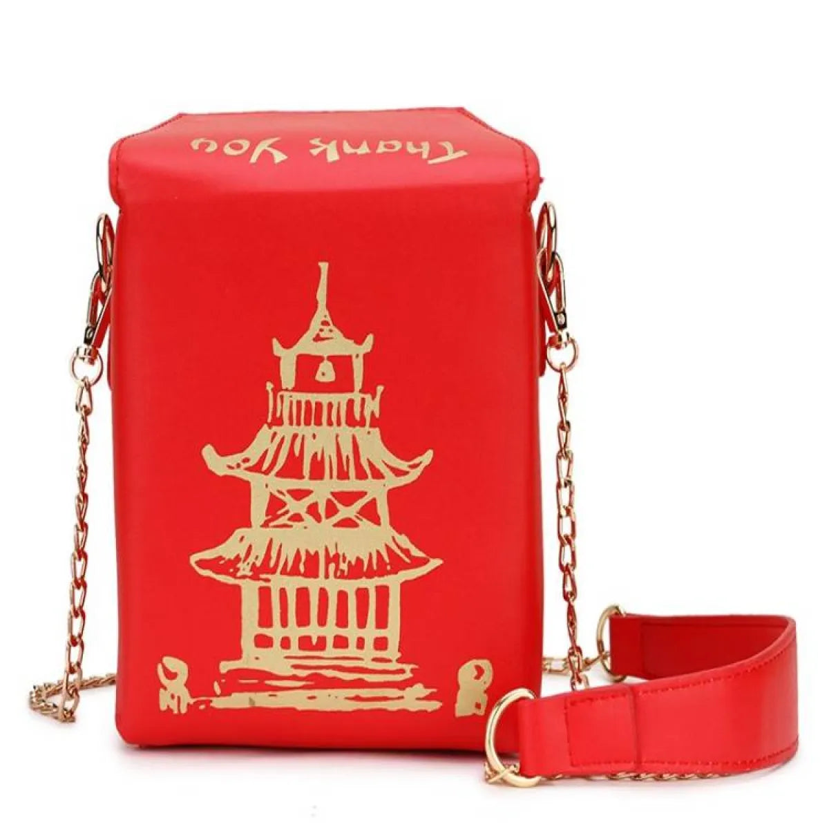 Chinese Takeout Box Chain Bag