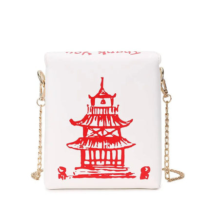 Chinese Takeout Box Chain Bag