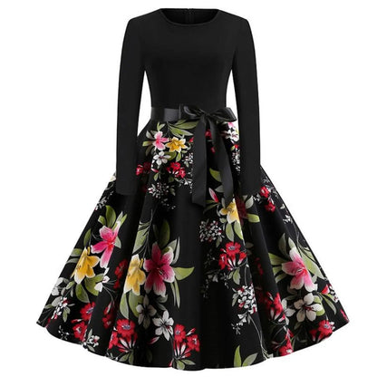 Women's Christmas Styled Swing Dress