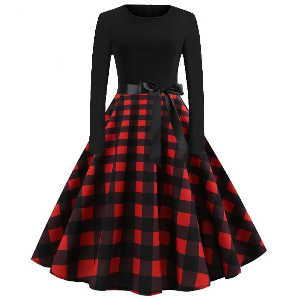 Women's Christmas Styled Swing Dress