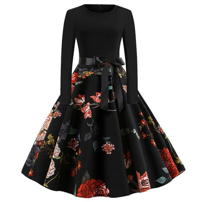 Women's Christmas Styled Swing Dress