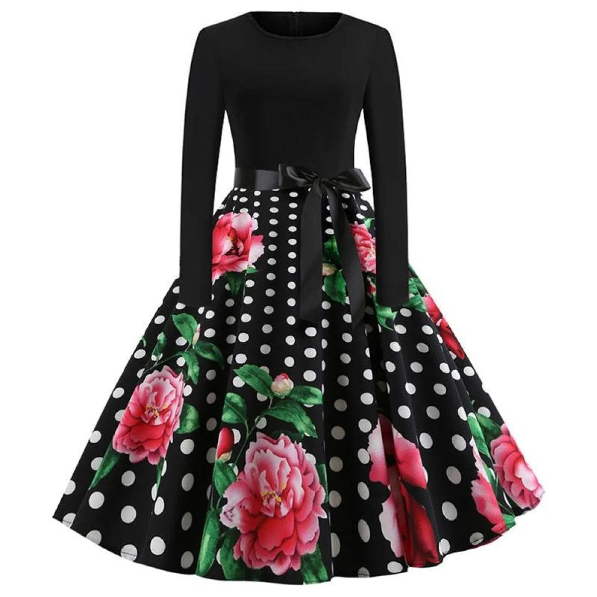 Women's Christmas Styled Swing Dress