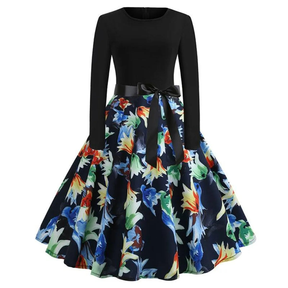 Women's Christmas Styled Swing Dress