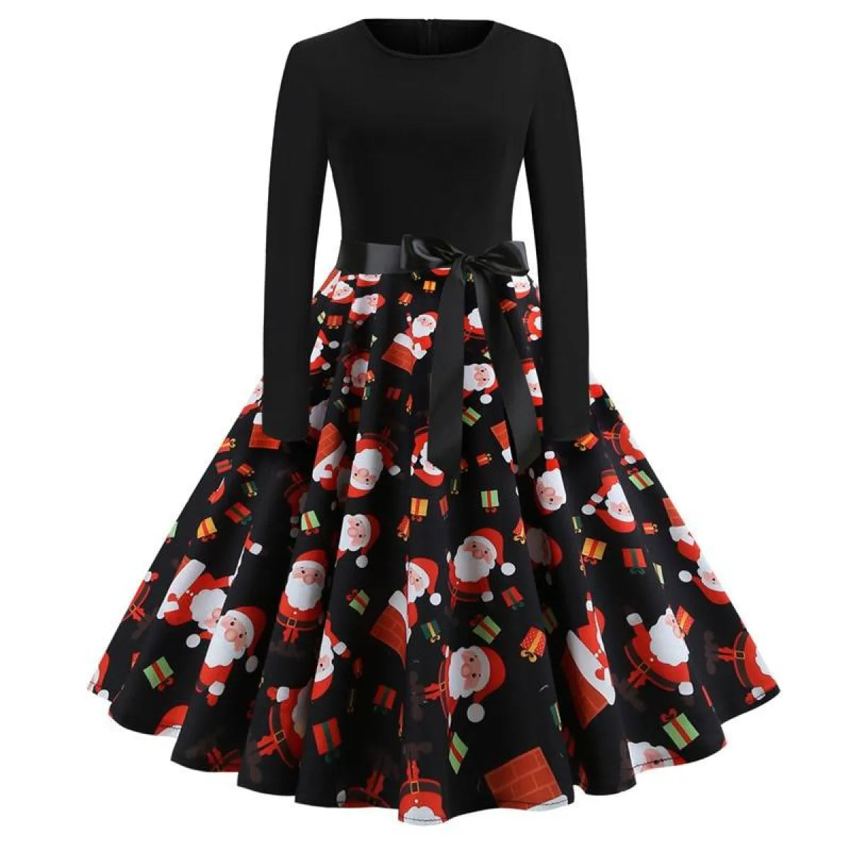 Women's Christmas Styled Swing Dress