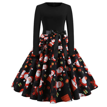 Women's Christmas Styled Swing Dress
