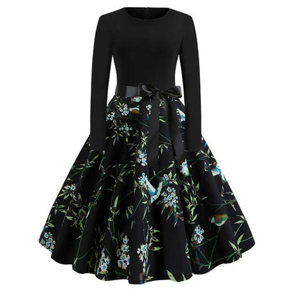 Women's Christmas Styled Swing Dress