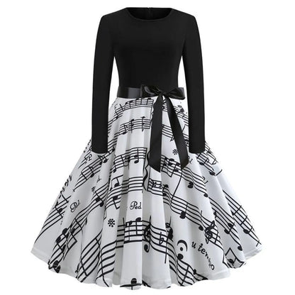 Women's Christmas Styled Swing Dress