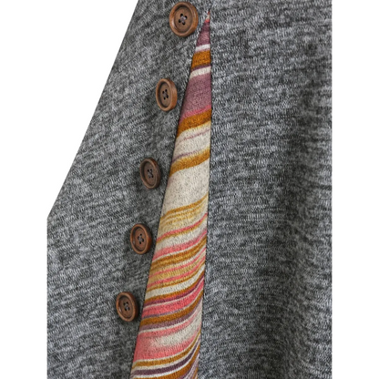 Cinched Striped Flare Dress