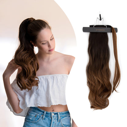 23" Ponytail Curly Clip-In SHATUSH OMBRE'