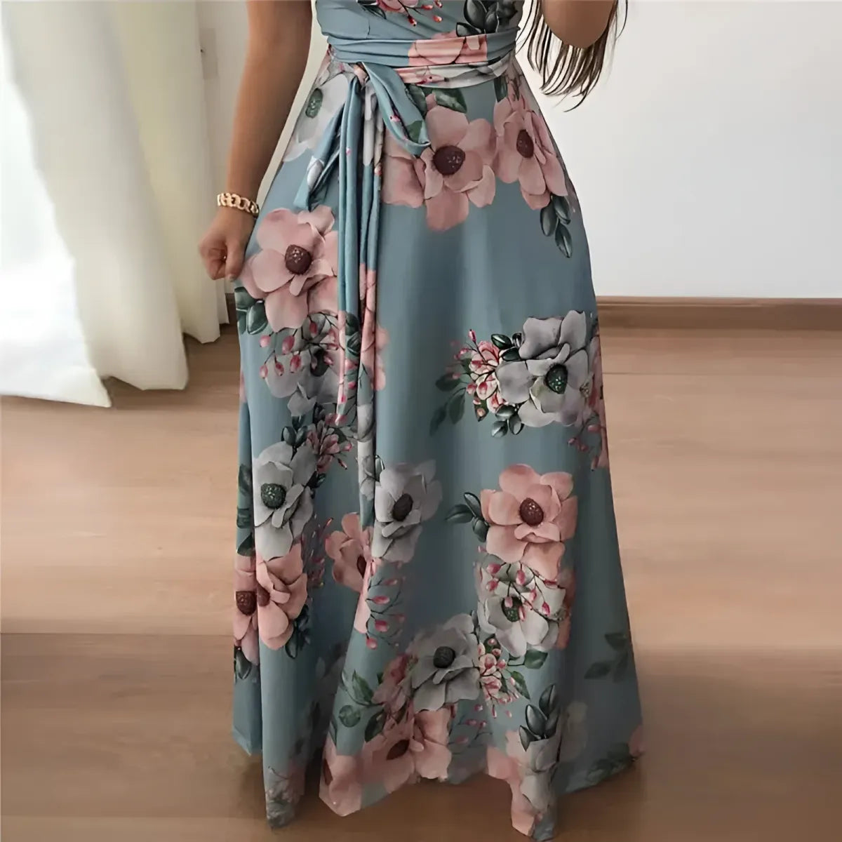 Women's Floral Printed Maxi Dress