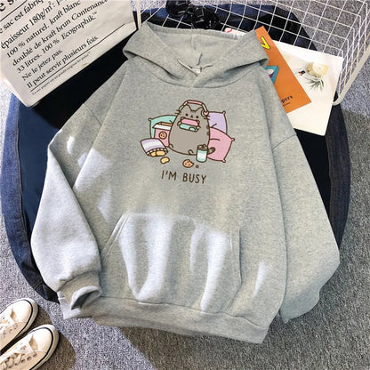 "I'm Busy" Gaming Cat Hoodie