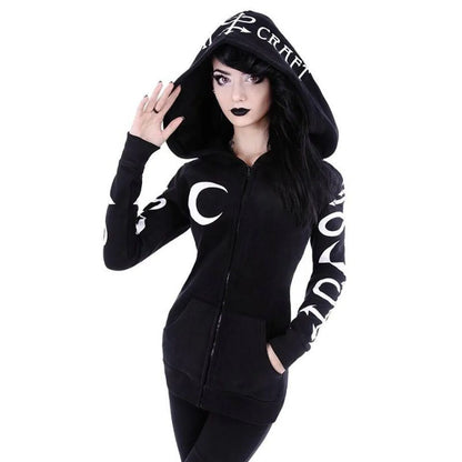 Women's Gothic Zipper Hoodie