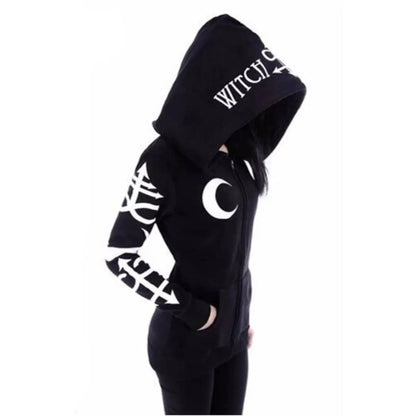 Women's Gothic Zipper Hoodie