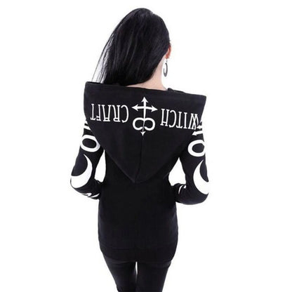 Women's Gothic Zipper Hoodie
