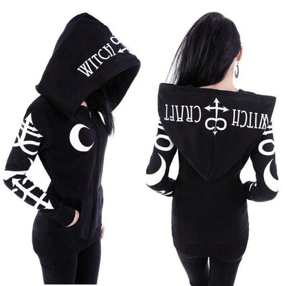 Women's Gothic Zipper Hoodie