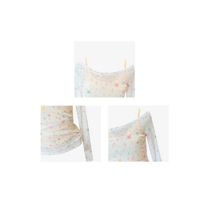 White Star Tee - Harajuku Korean Y2K Fit