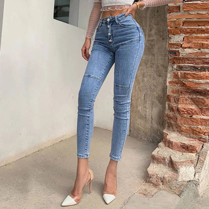 Women's High Waist Skinny Jeans