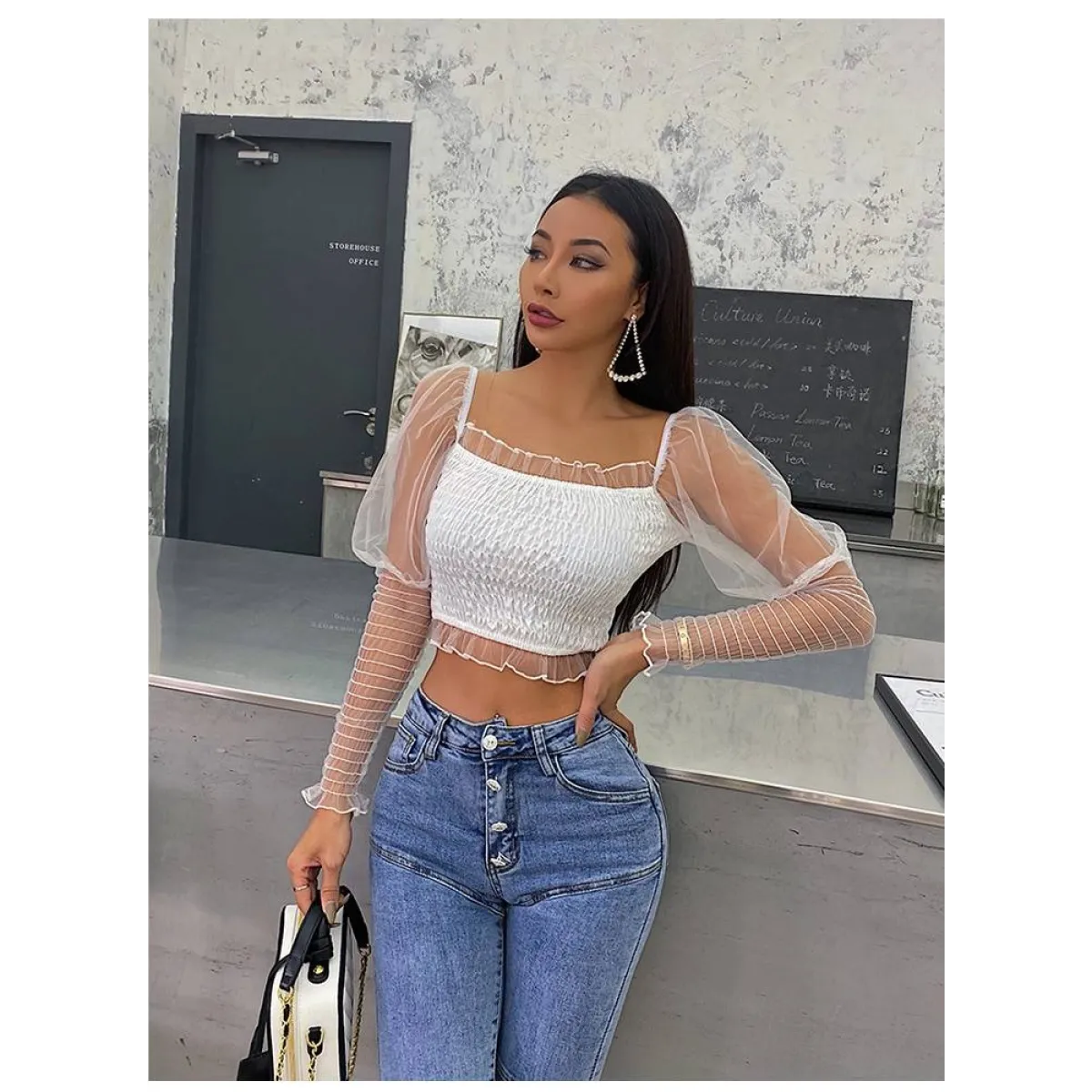 Women's High Waist Skinny Jeans