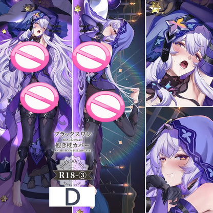 Black Swan Dakimakura Pillow Case – Honkai Star Rail 2WAY Cover