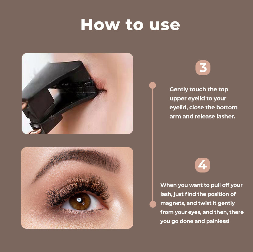 CRUELTY FREE REUSABLE 6D MAGNETIC EYELASHES-Miami