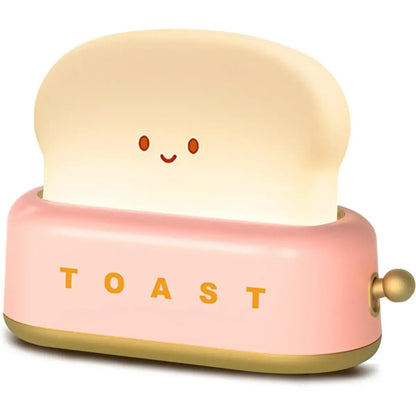 Toast LED Night Light – Kawaii Bread Lamp with Timer & Adjustable Brightness