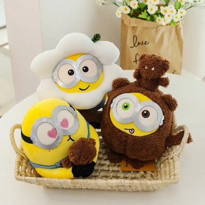 25cm Kawaii Minions Plush Toys – Soft Dolls for Birthday Gift