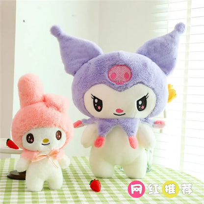 55cm Kawaii My Melody & Kuromi Plush Dolls – Sanrio Stuffed Toy Gift