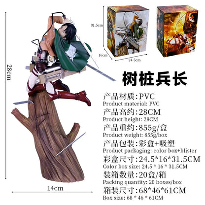 Attack on Titan Mikasa & Levi PVC Action Figure Set