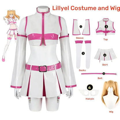 2.5D Seduction Lilysa Amano Cosplay Costume – Full Set with Wig