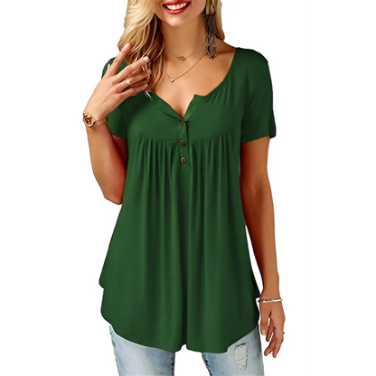 Women's Loose Summer V-Neck T-Shirt