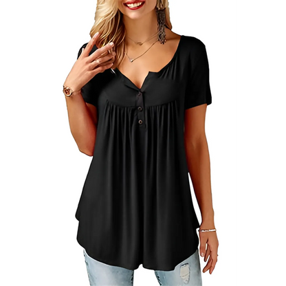 Women's Loose Summer V-Neck T-Shirt