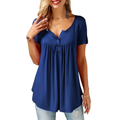 Women's Loose Summer V-Neck T-Shirt
