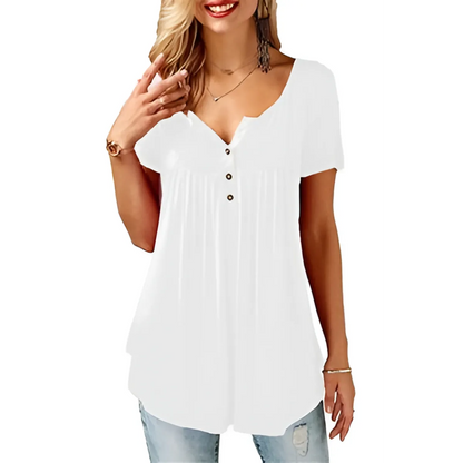 Women's Loose Summer V-Neck T-Shirt