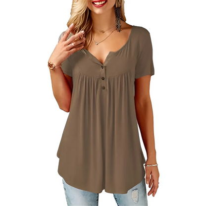 Women's Loose Summer V-Neck T-Shirt