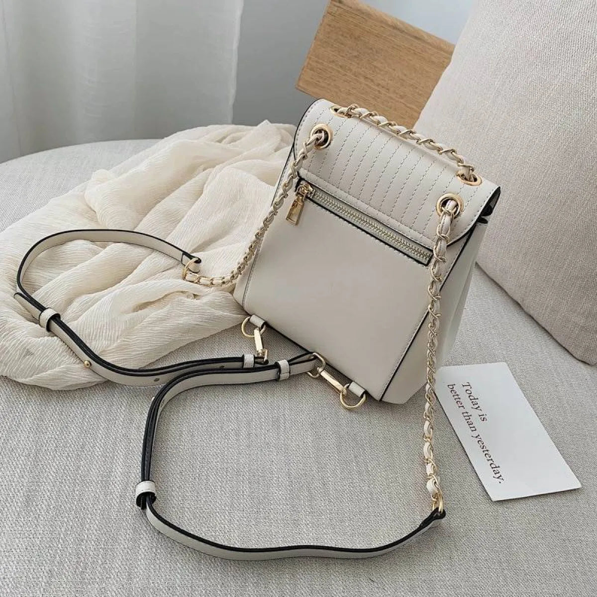 Chain Detail Backpack