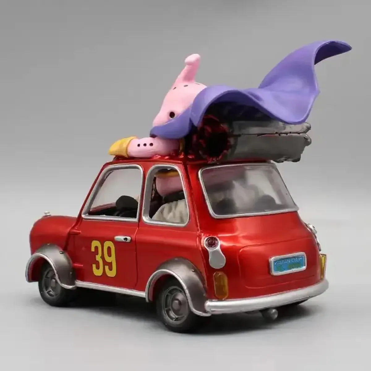 14cm Fat Buu with Mr. Satan Car Figure