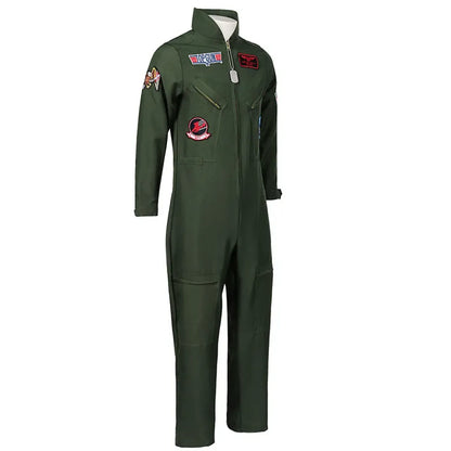 Top Gun Maverick Flight Suit – Pilot Cosplay Costume with Glasses